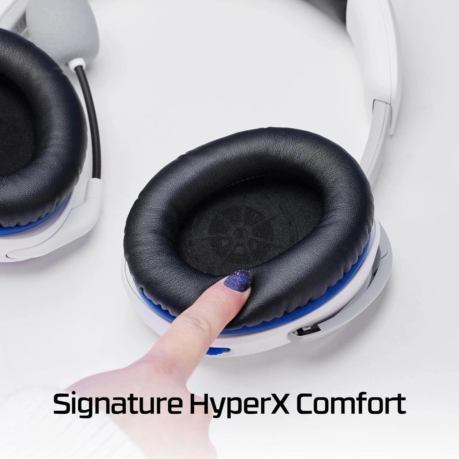HyperX Cloud Stinger 2 PS4/PS5, mini-jack, бело-синий (75X29AA) (UA) Тип: проводные; гарнитура;