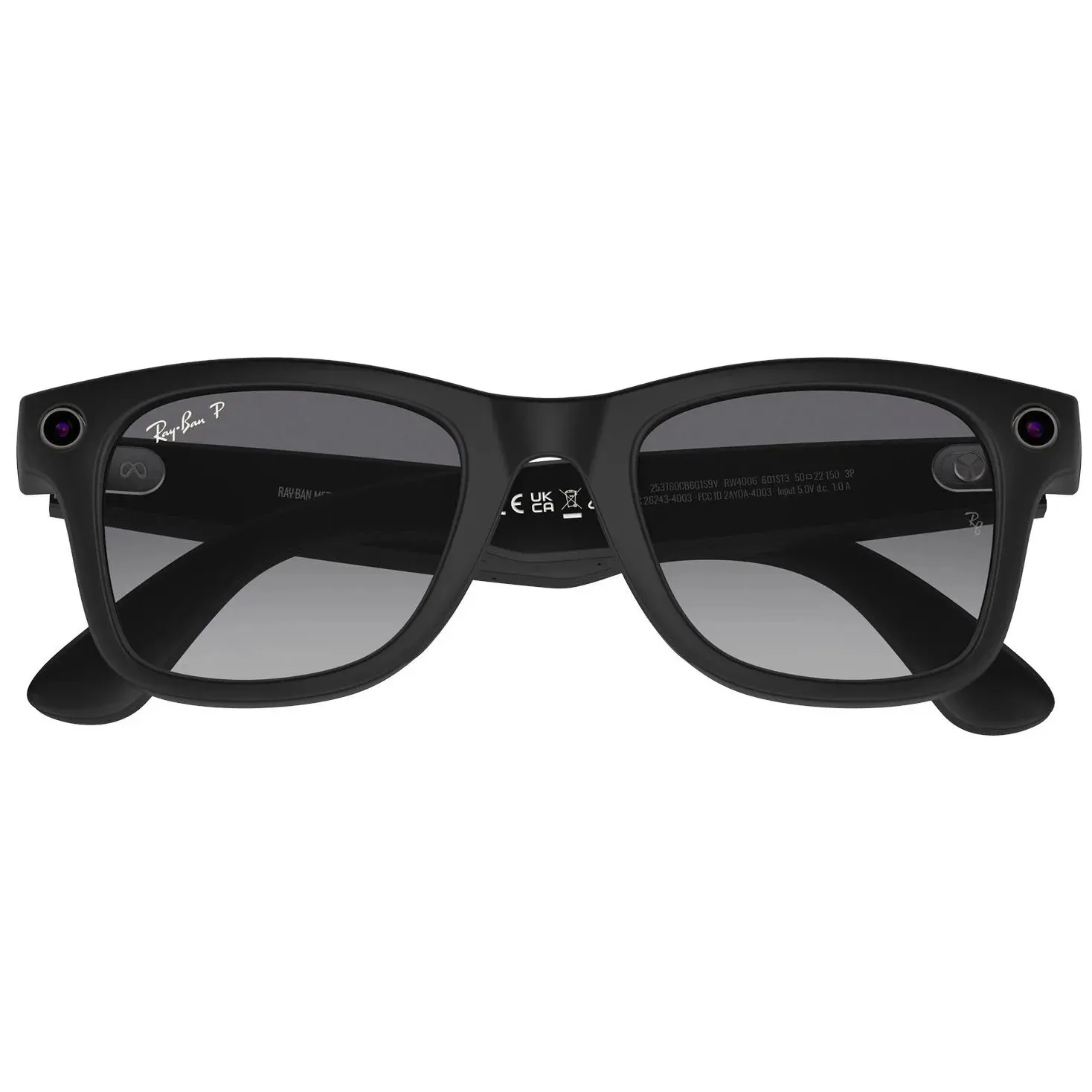 Смарт-очки Ray-ban Meta Wayfarer Matte Black / Graphite (RW4008 601ST3 53-22) Цвет оправы Черный