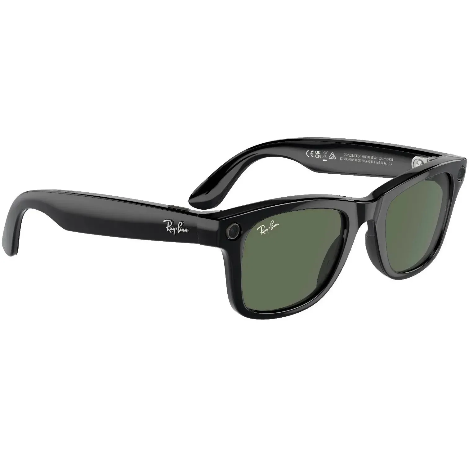 Смарт-окуляри Ray-ban Meta Wayfarer Shiny Black / Green (RW4008 601/71 53-22) Смарт-окуляри / Зображення: 3024x4032