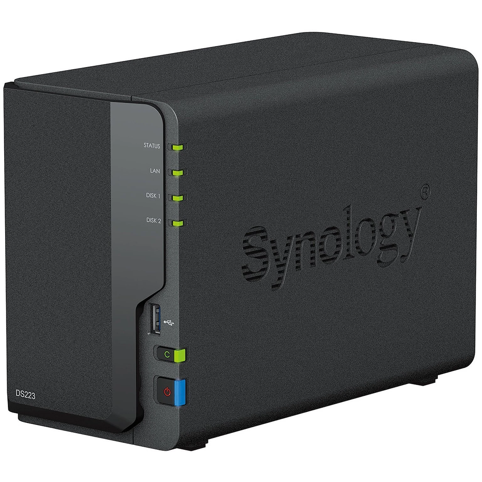 Synology NAS DS223 (UA) Внешние порты USB 3.2 Gen 1 /x3; LAN RJ-45 1GbE