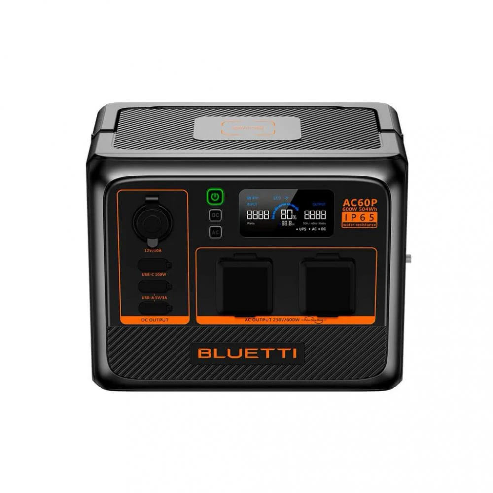 BLUETTI AC60P 504Wh 600W (EU) Розетка AC 230В 2