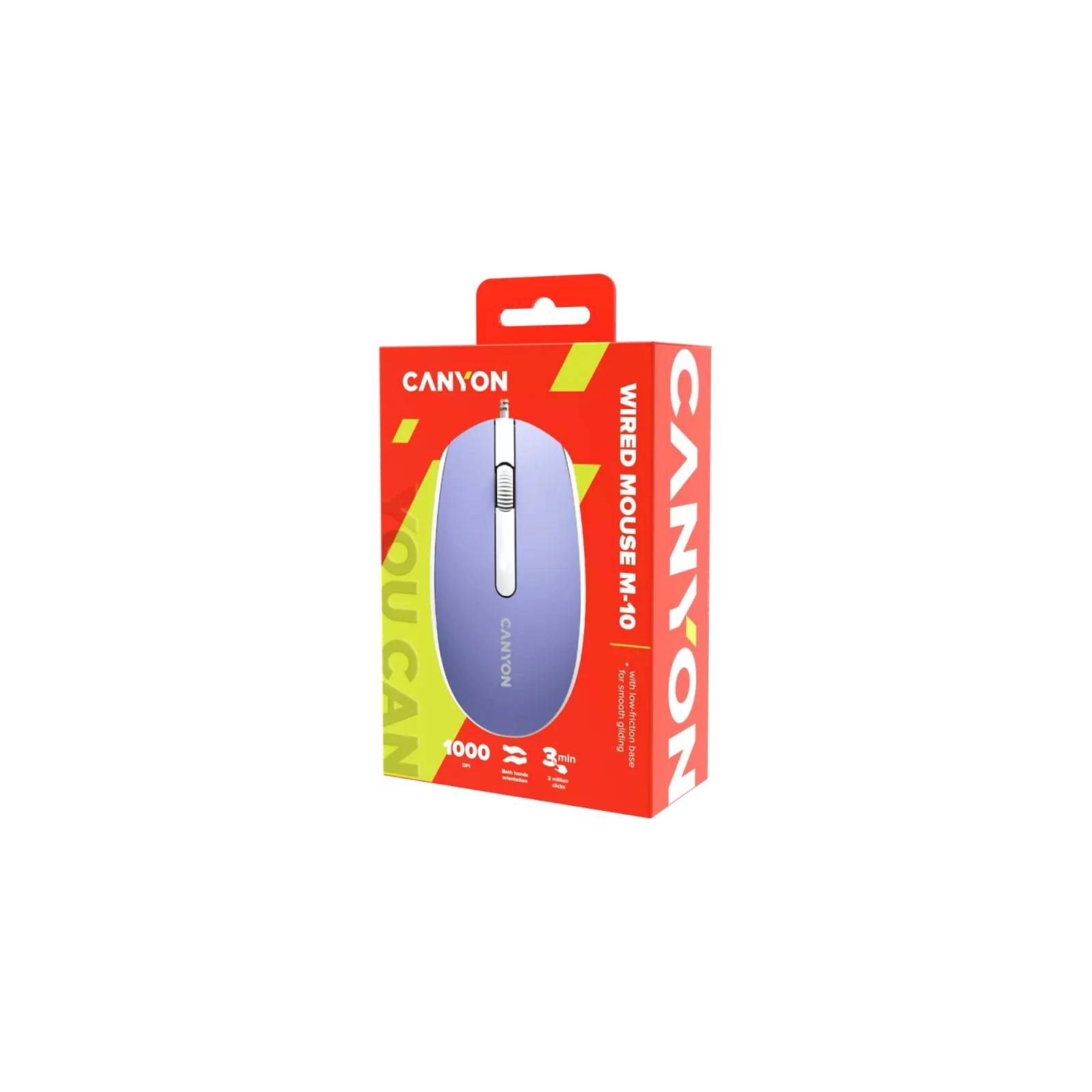 Canyon M-10 USB Mountain Lavender (CNE-CMS10ML) (UA) Тип: Класичні; Призначення: для