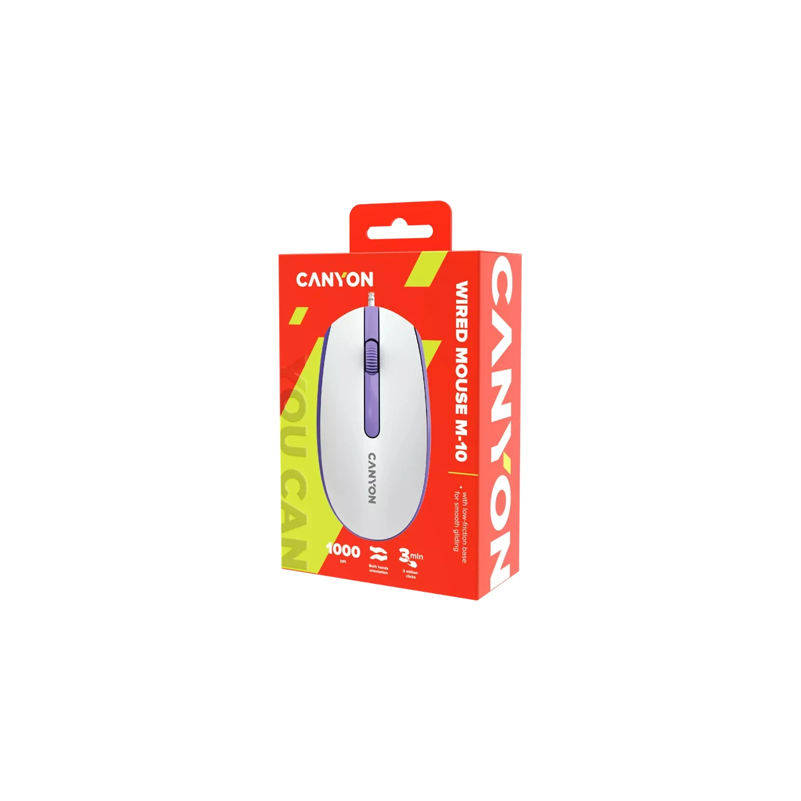 Canyon M-10 USB White Lavender (CNE-CMS10WL) (UA) Тип: Классические; Назначение: