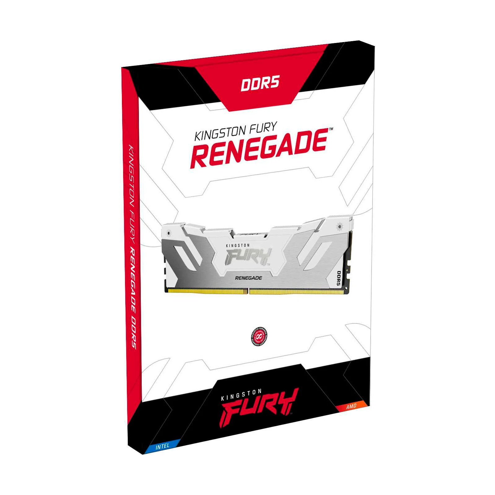 DDR5 32GB 6400 MHz Renegade White XMP Kingston Fury (ex. HyperX) (KF564C32RW-32) (UA) Об'єм пам'яті 32 ГБ