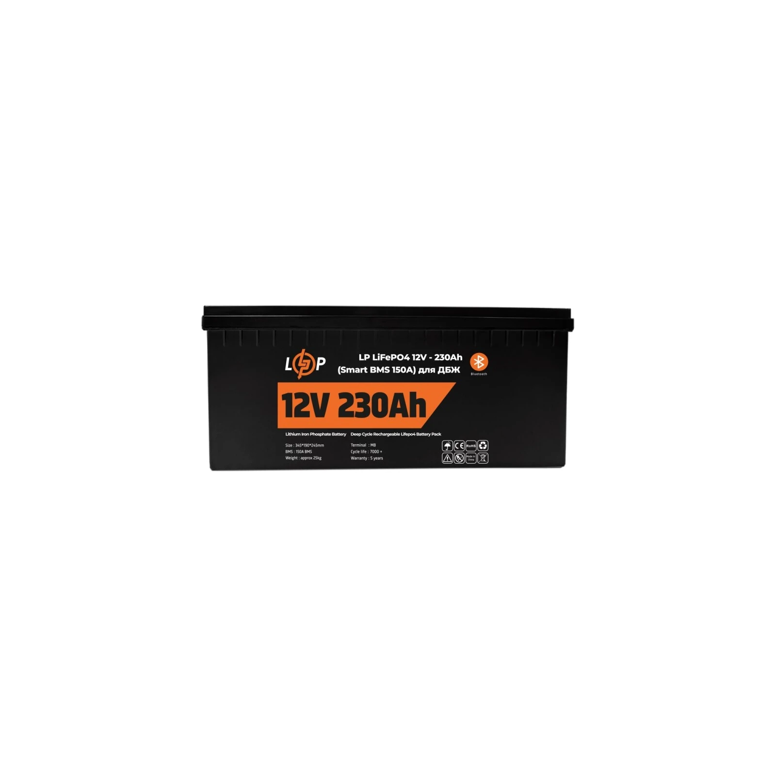 LiFePo4 LogicPower 12V (12.8V) - 230 Ah (2944Wh) (20199) (UA) Напряжение: 12 В; Ёмкость: 230 Ач;
