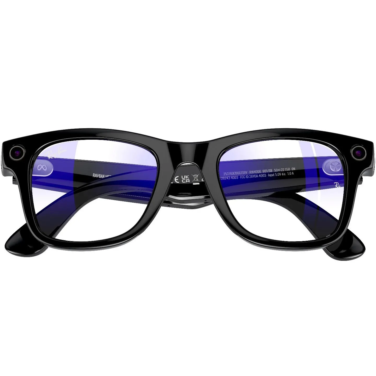 Смарт-очки Ray-ban Meta Wayfarer Shiny Black / Clear (RW4006 601/SB 50-22) Смарт-очки / Изображения: 3024x4032