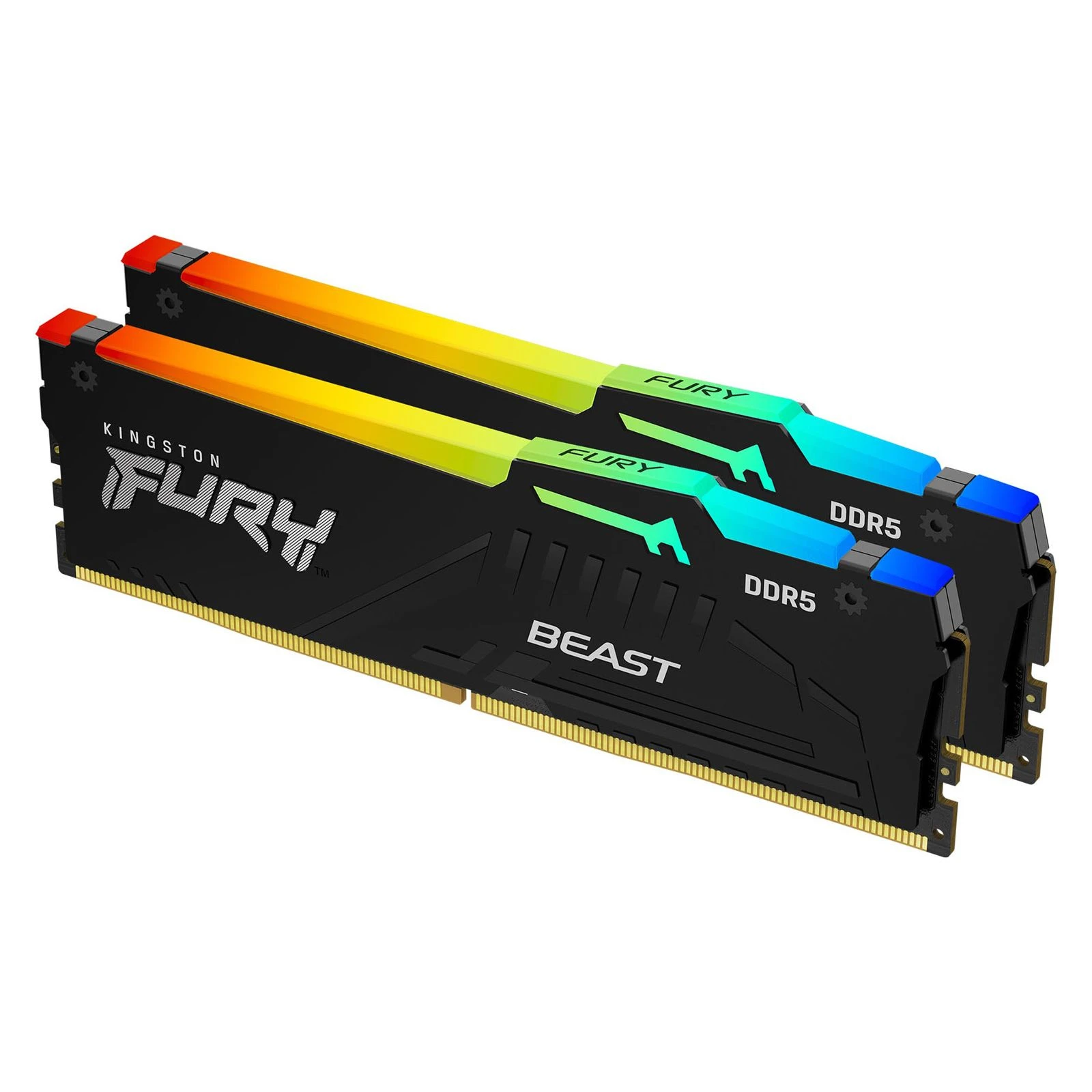 DDR5 16GB (2x8GB) 6000 MHz FURY Beast RGB Kingston Fury (ex.HyperX) (KF560C36BBEAK2-16) (UA) Частота памяти 6000 МГц