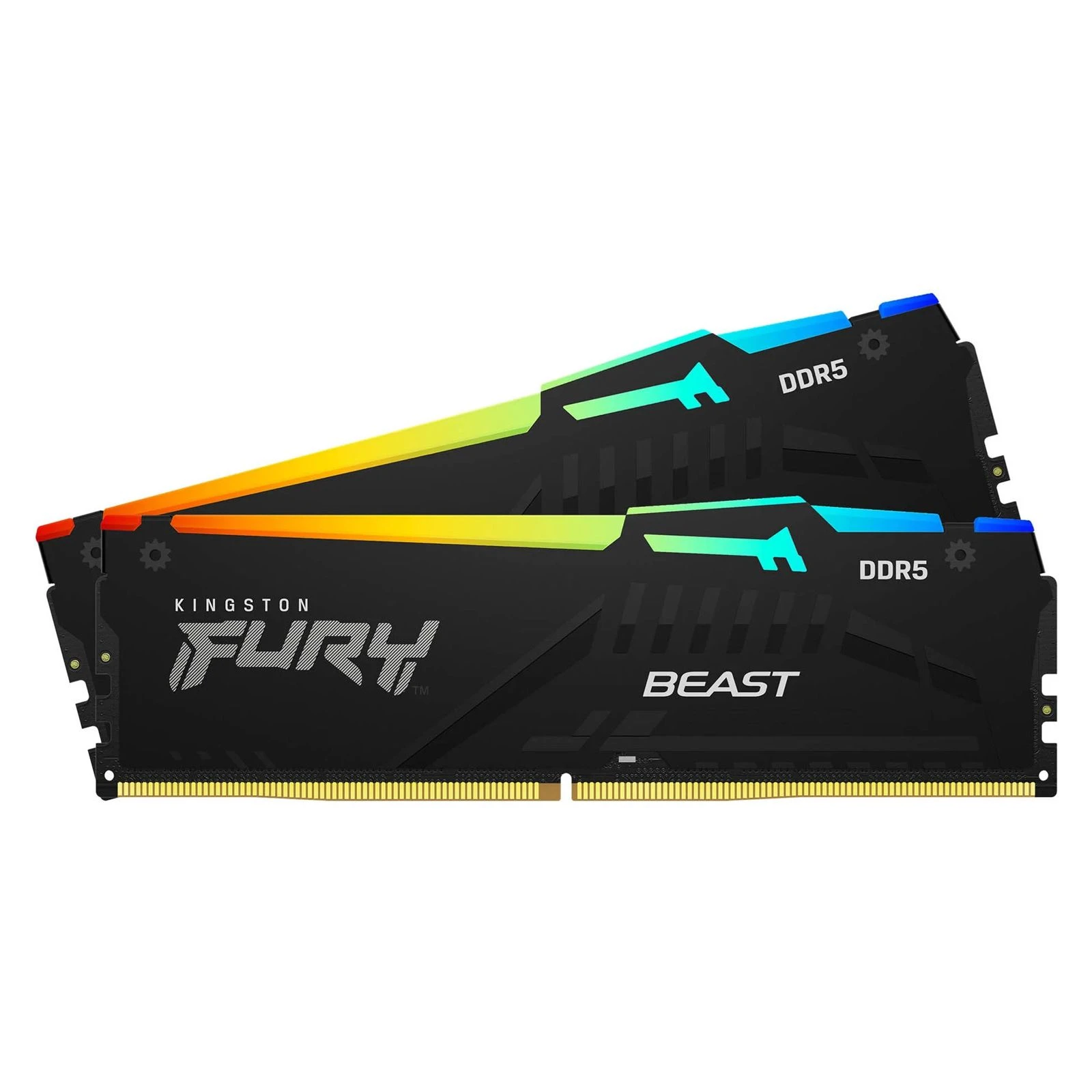 DDR5 16GB (2x8GB) 6000 MHz FURY Beast RGB Kingston Fury (ex.HyperX) (KF560C36BBEAK2-16) (UA) Количество модулей в наборе 2
