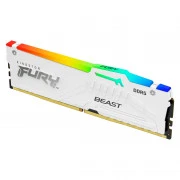 DDR5 16GB 5200 MHz FURY Beast White RGB Kingston Fury (ex.HyperX) (KF552C40BWA-16) (UA)
