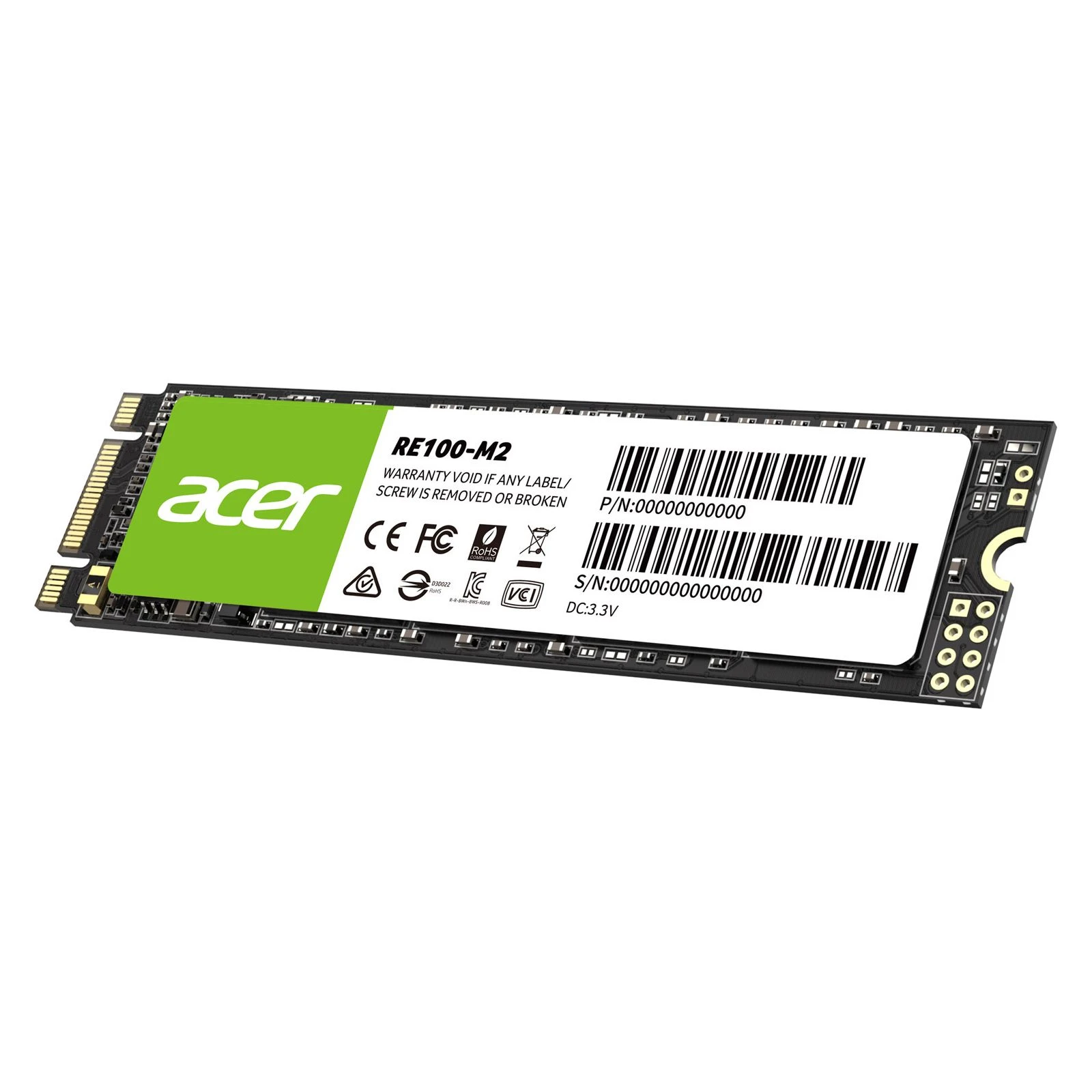 M.2 2280 2TB RE100 Acer (BL.9BWWA.116) (UA) Тип накопителя: внутренний;