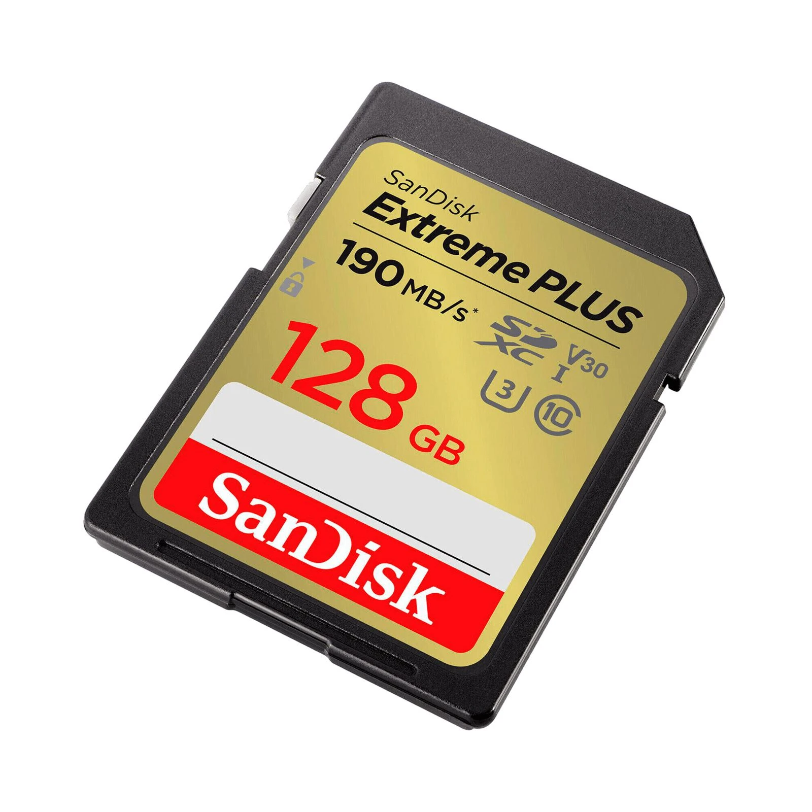 SanDisk 128GB SDXC class 10 UHS-I U3 4K Extreme Plus (SDSDXWA-128G-GNCIN) (UA) Тип картки пам'яті: SDXC; Об'єм