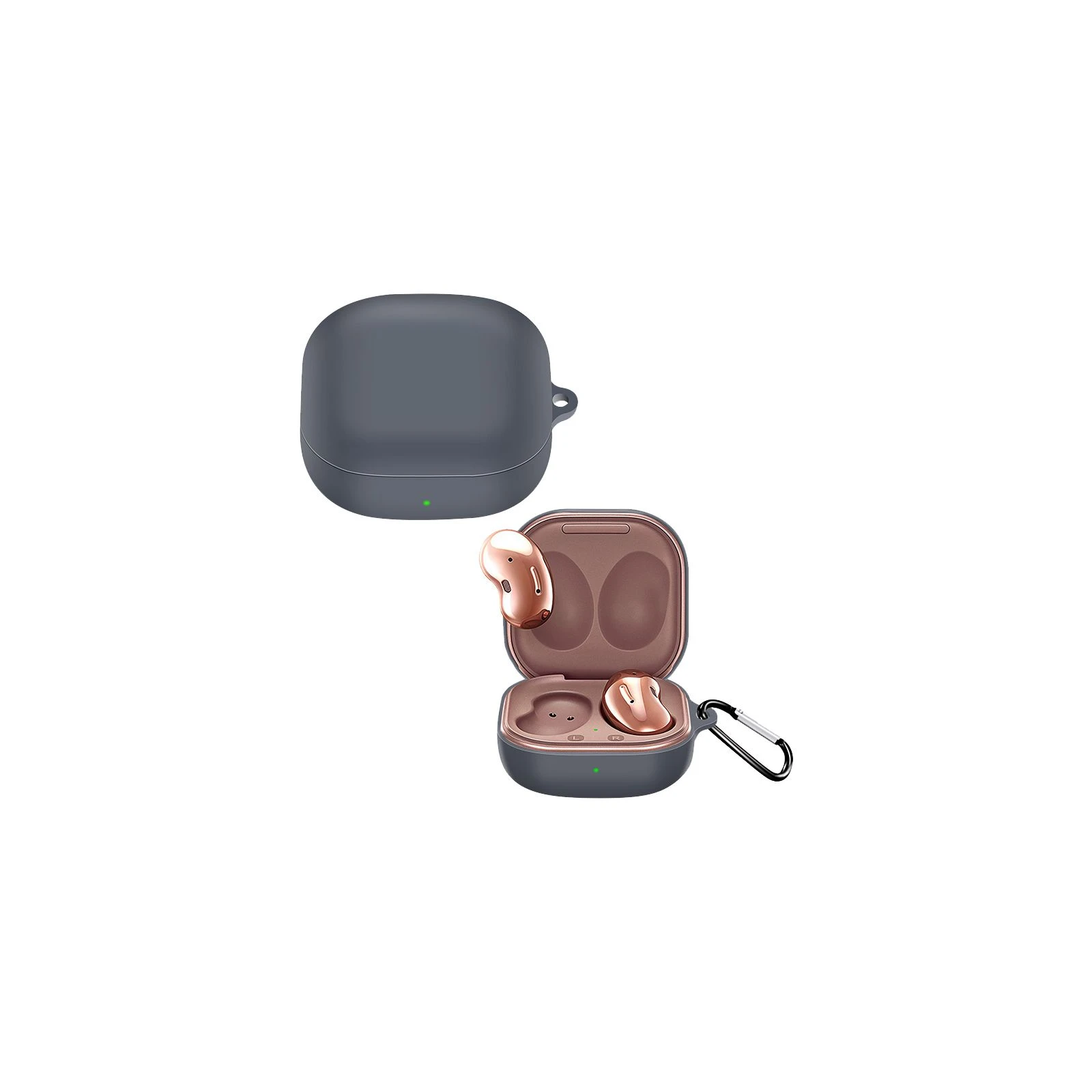 Чохол для навушників BeCover Silicon Samsung Galaxy Buds 2 / Buds Live / Buds Pro Gray (705409) (UA) Сумісність із брендом: Samsung;