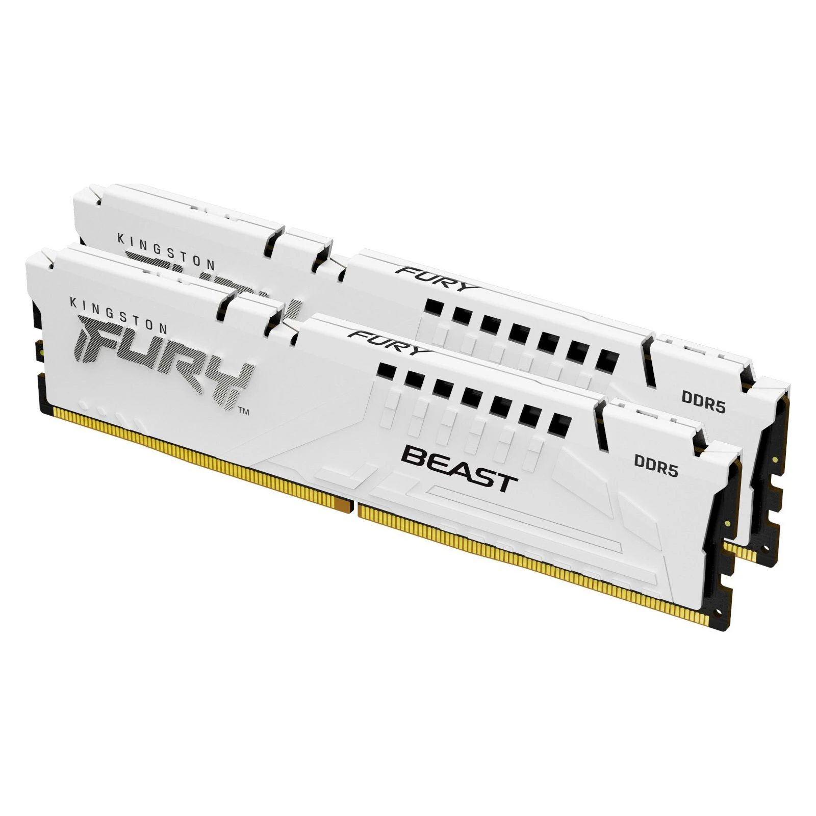 DDR 64GB (2x32GB) 5600 MHz FURY Beast White Kingston Fury (ex.HyperX) (KF556C40BWK2-64) (UA) Кількість модулів у наборі 2