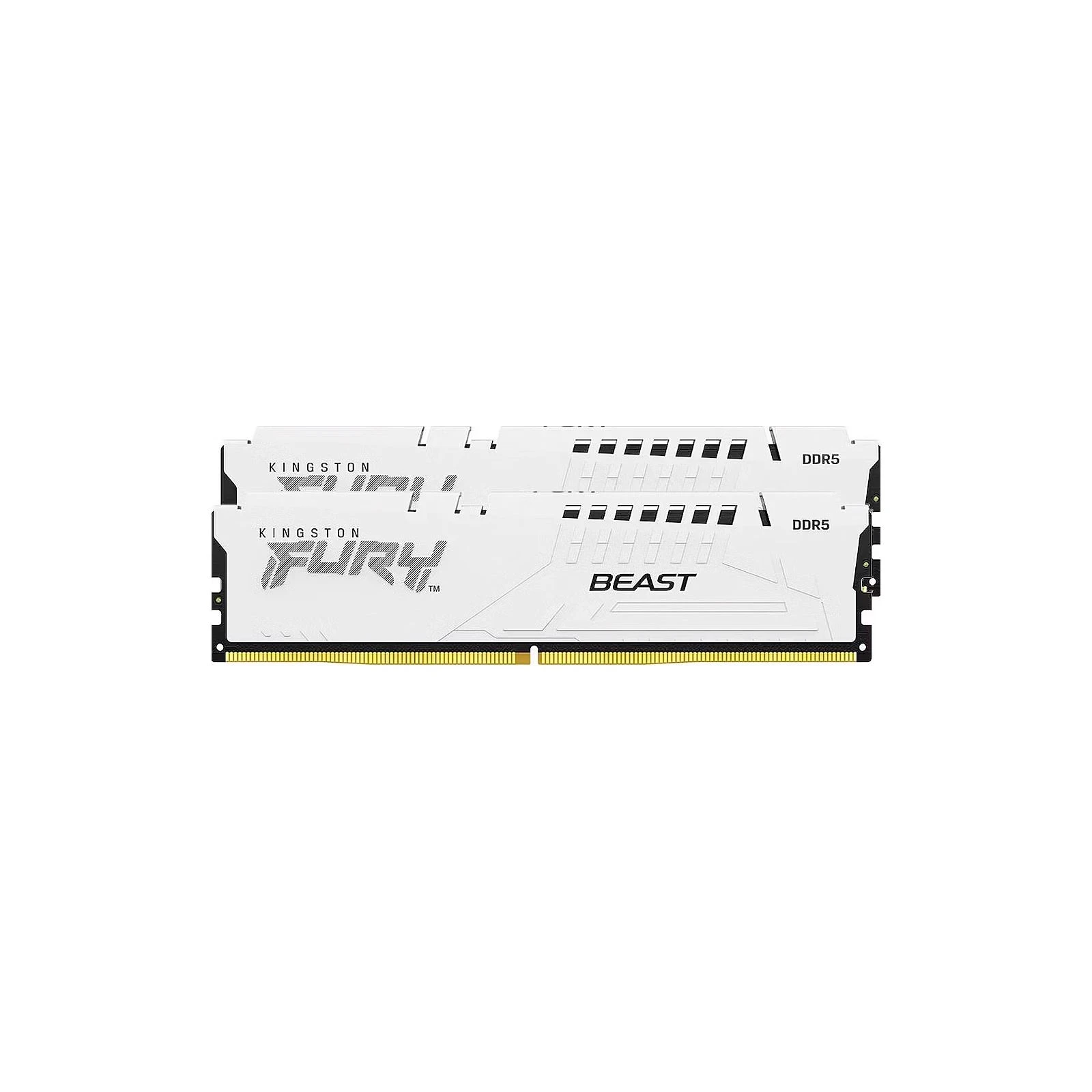 DDR 64GB (2x32GB) 5600 MHz FURY Beast White Kingston Fury (ex.HyperX) (KF556C40BWK2-64) (UA) Об'єм пам'яті 64 ГБ