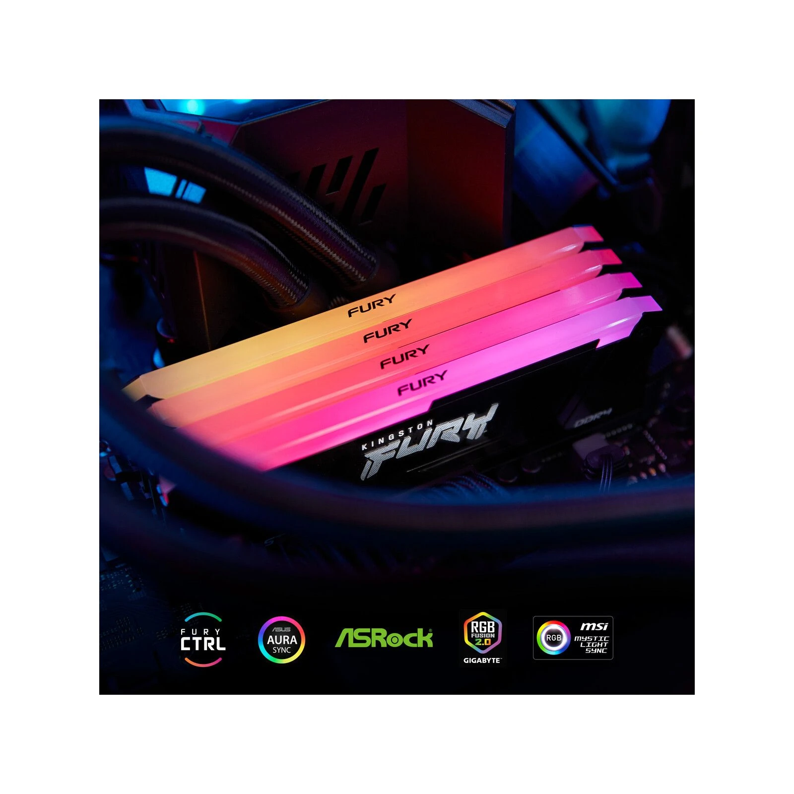 DDR4 32GB 3200 MHz Beast RGB Kingston Fury (ex.HyperX) (KF432C16BB2A/32) (UA) Стандарты памяти PC4-25600