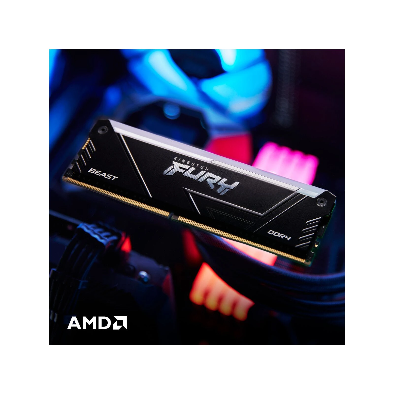 DDR4 32GB 3200 MHz Beast RGB Kingston Fury (ex.HyperX) (KF432C16BB2A/32) (UA) Объем памяти 32 ГБ