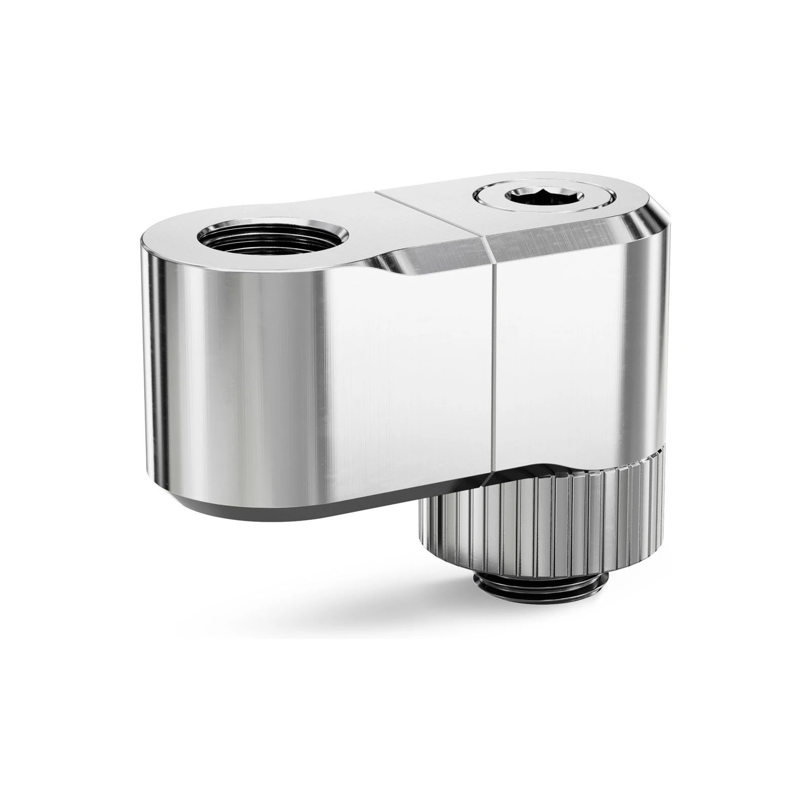 Фитинг для СВО Ekwb EK-Quantum Torque Double Rotary Offset 28 - Nickel (3831109893456) (UA) Диаметр 23 мм