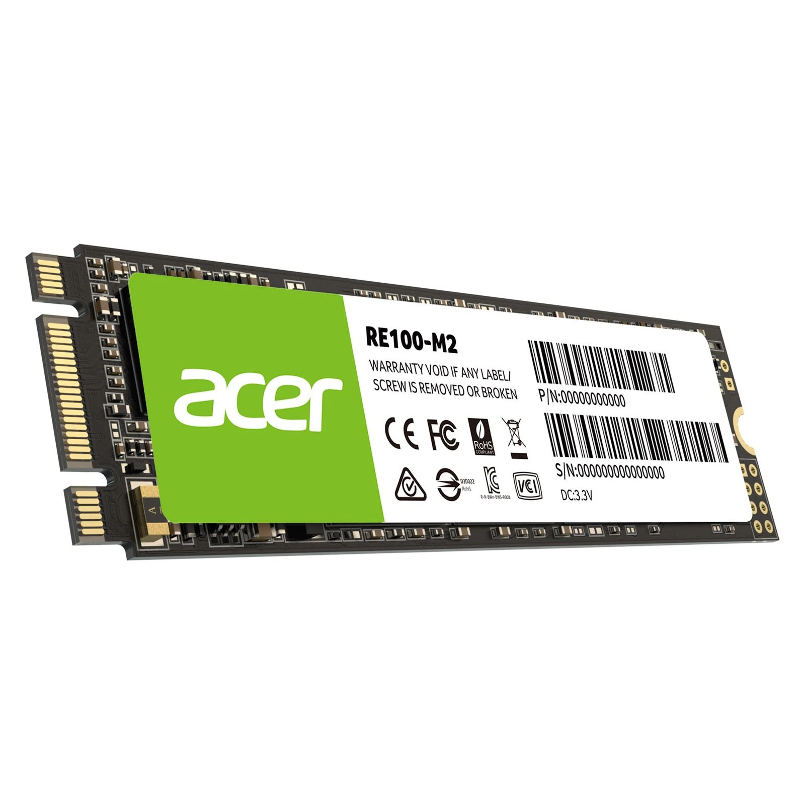 M.2 2280 2TB RE100 Acer (BL.9BWWA.116) (UA) Тип накопителя: внутренний;