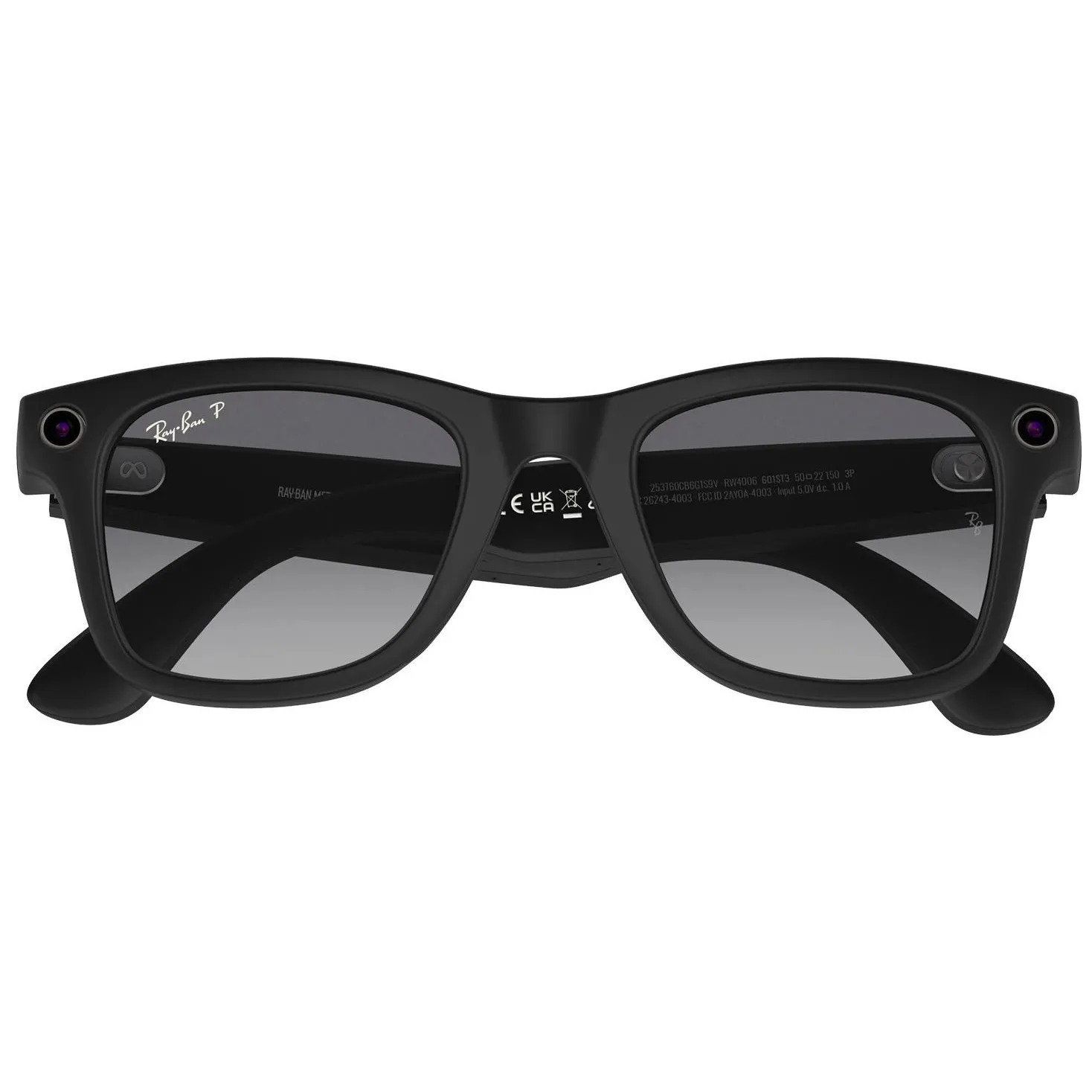 Смарт-очки Ray-ban Meta Wayfarer Matte Black / Graphite (RW4006 601ST3 50-22) Колір оправи Чорний