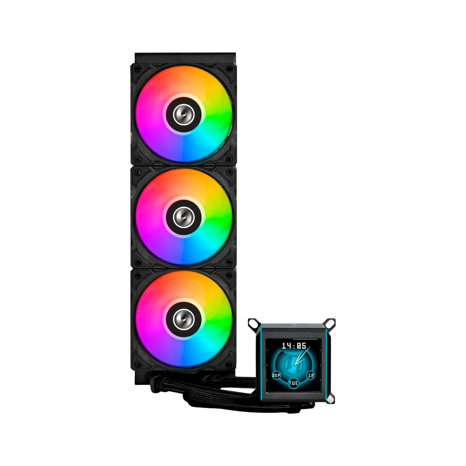 Система водяного охлаждения Lian Li Galahad II LCD SL-INF, 360 Black (G89.GA2ALCD36INB.00) (UA) Для процессоров: INTEL, AMD; Сокет: AM5,