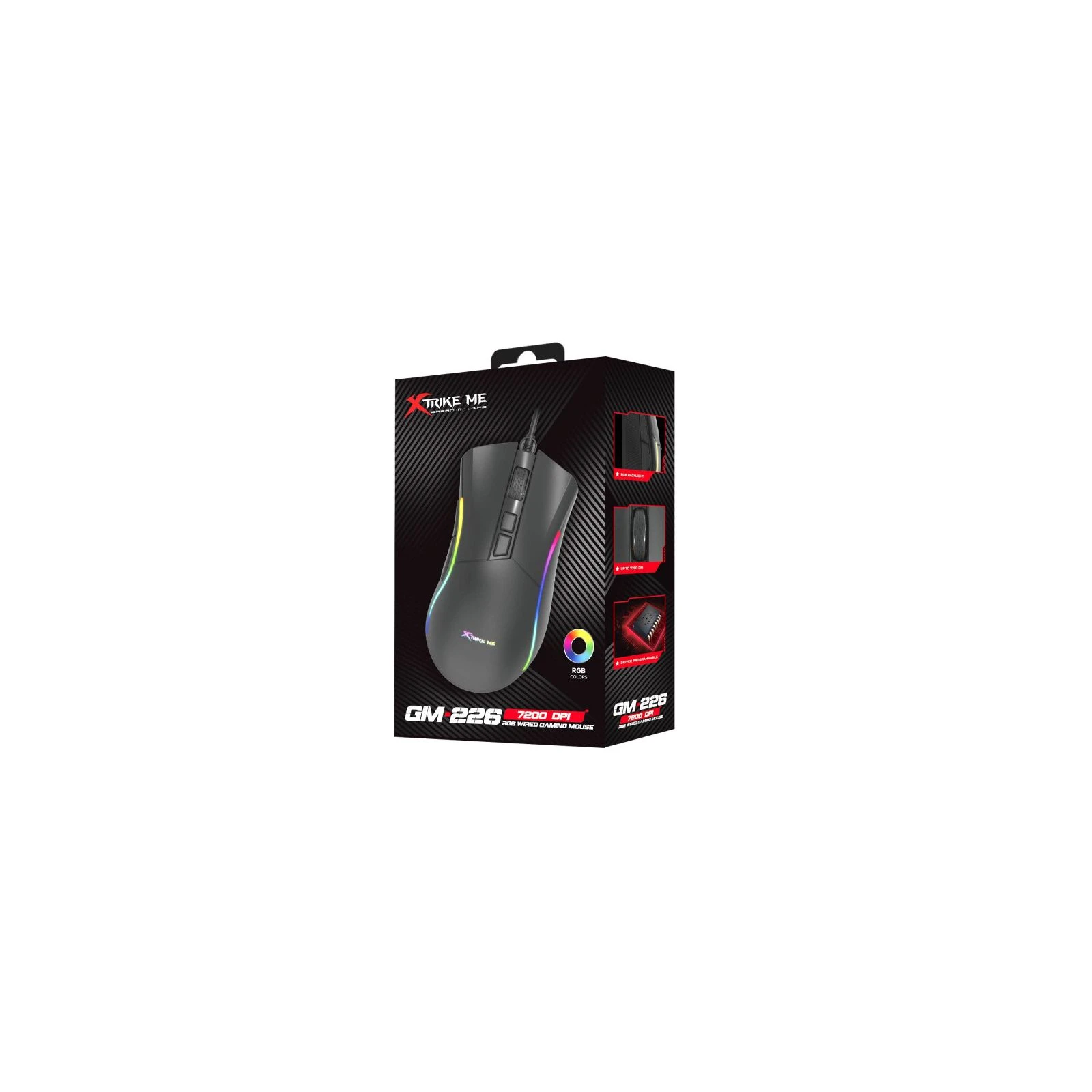 Xtrike ME GM-226 USB RGB Black (GM-226) (UA) Підключення провідне