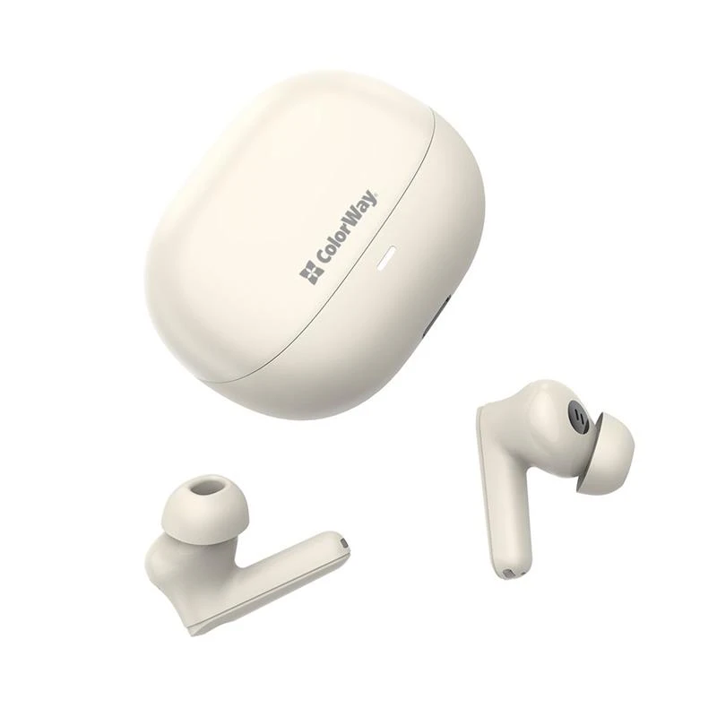 СolorWay Slim TWS-1 Earbuds Long Life Beige (CW-TWS1BE) Тип підключення: бездротове;