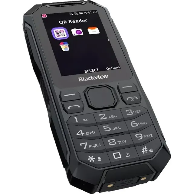 Blackview N1000 1/4GB Black Основной дисплей 2.4, 320x240, 167 ppi, 300 нит яркость