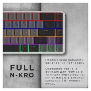 GamePro MK122R Red Swich Low Profile Wireless Dark Gray (MK122R) (UA)