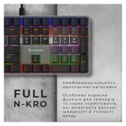 GamePro MK145R Red Swich Low Profile USB Dark Gray (MK145R) (UA)