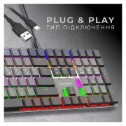 GamePro MK145R Red Swich Low Profile USB Dark Gray (MK145R) (UA)