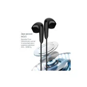 Навушники ColorWay 3.5 mm Wired Earphone Sound Wave Black (CW-WD04BK) (UA)