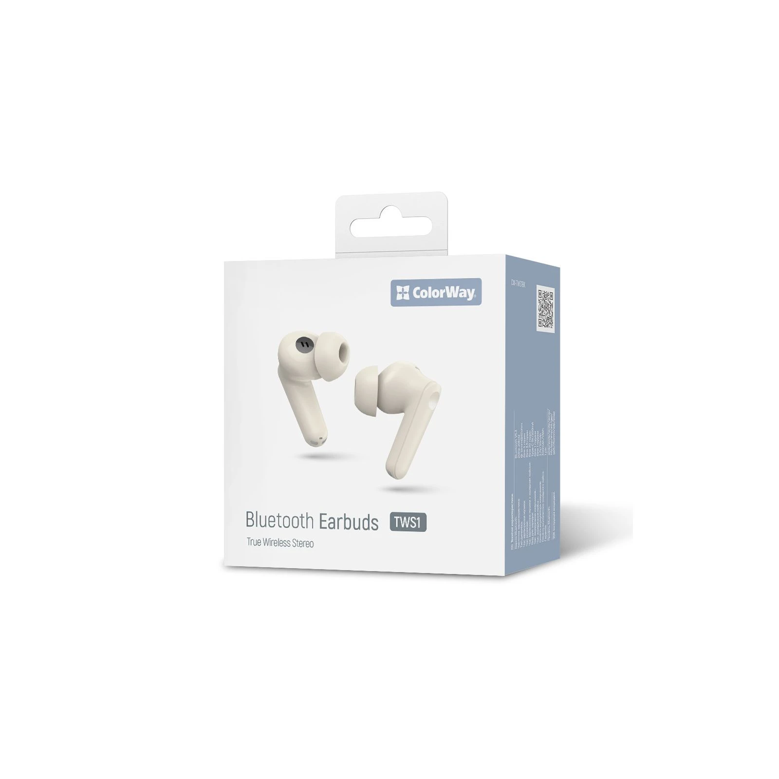 Навушники ColorWay Slim TWS-1 Earbuds Long Life Beige (CW-TWS1BE) (UA) Тип: TWS (True Wireless Stereo); Призначення: