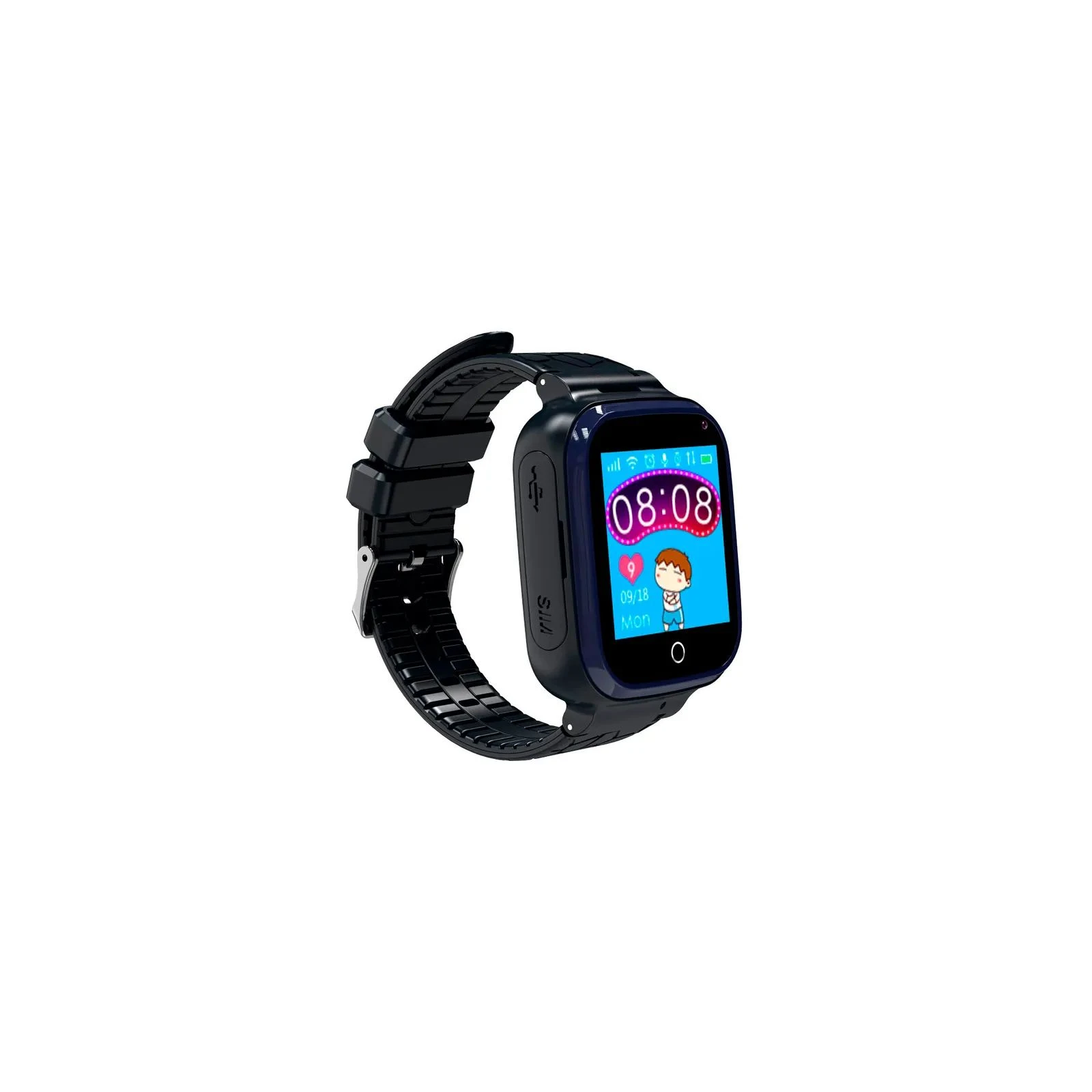 Смарт-часы Gelius Pro GP-PK007 (Ocean) Black Kids smart watch with GPS tracker (Pro GP-PK007 (Ocean) Black) (UA) Тип: детские; Форма часов: