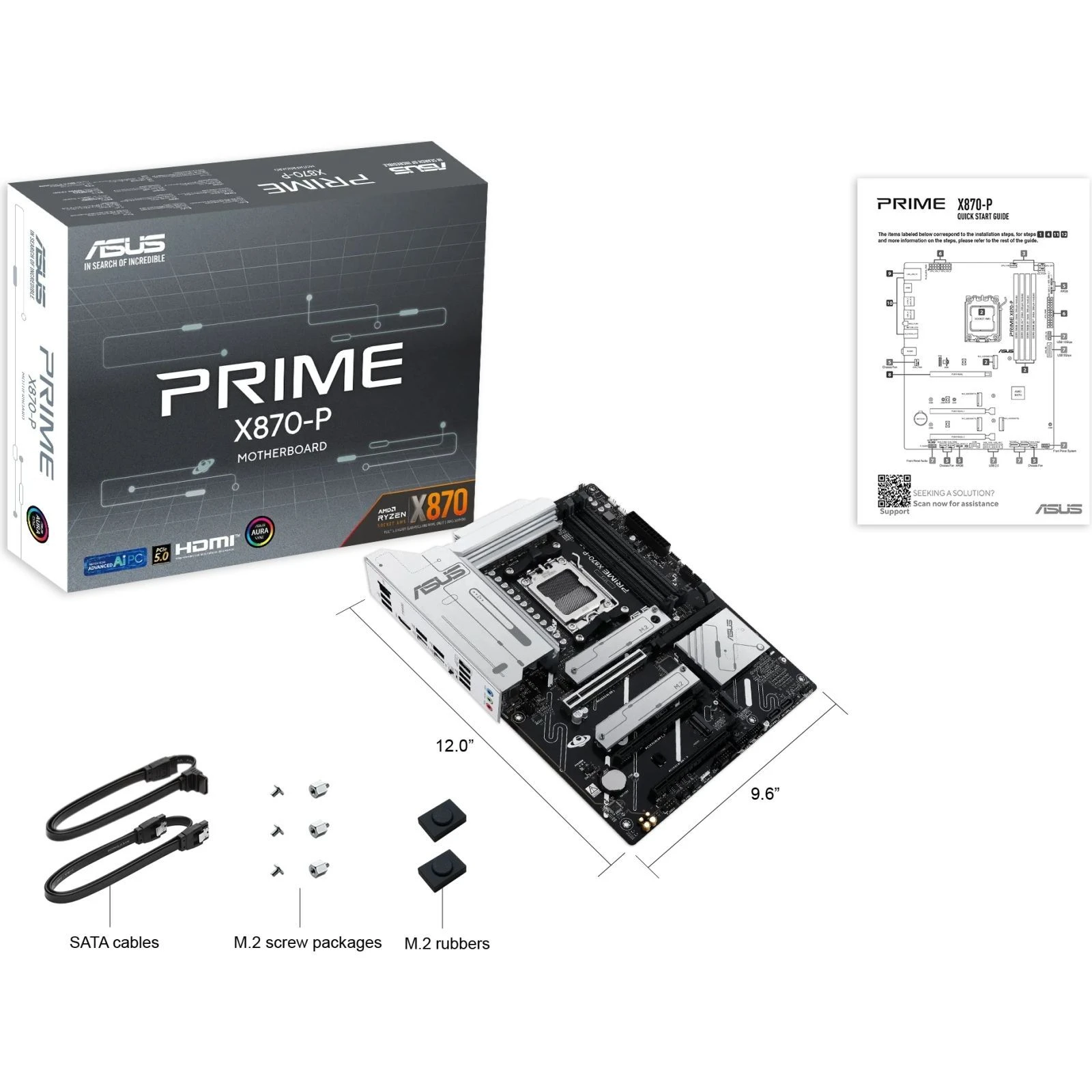 ASUS PRIME X870-P (90MB1IT0-M0EAY0) (UA) Призначення: звичайна; Сокет: AM5;