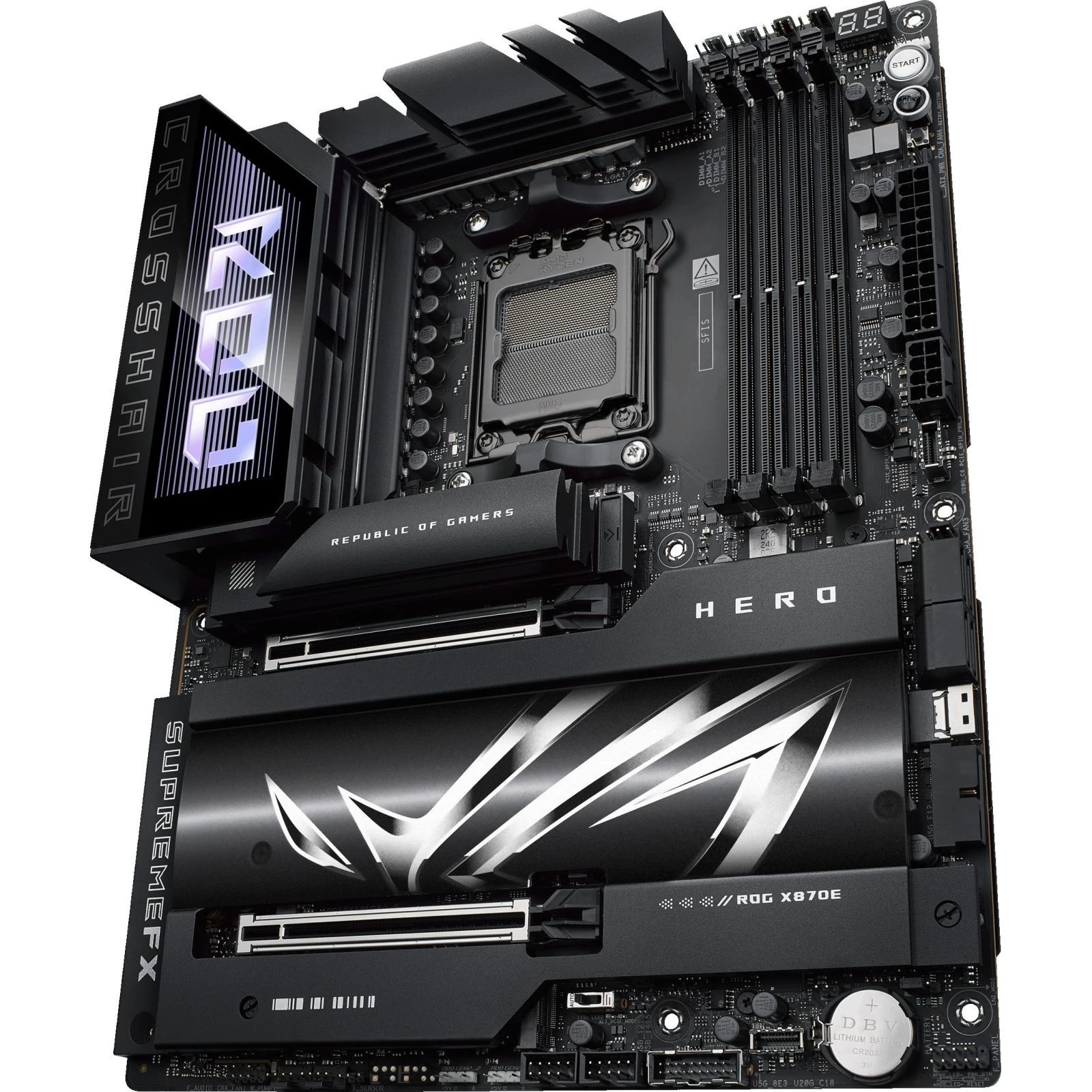 ASUS ROG CROSSHAIR X870E HERO (90MB1IE0-M0EAY0) (UA) Кількість роз'ємів оперативної пам’яті  4 pc 