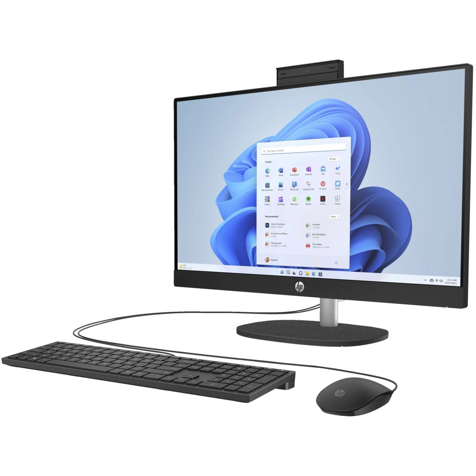HP 24-cr1007ua AiO / Ultra5-125U, 16, 512, WiFi, Cam, K&M (AE0P6EA) (UA) Вигляд Моноблоки