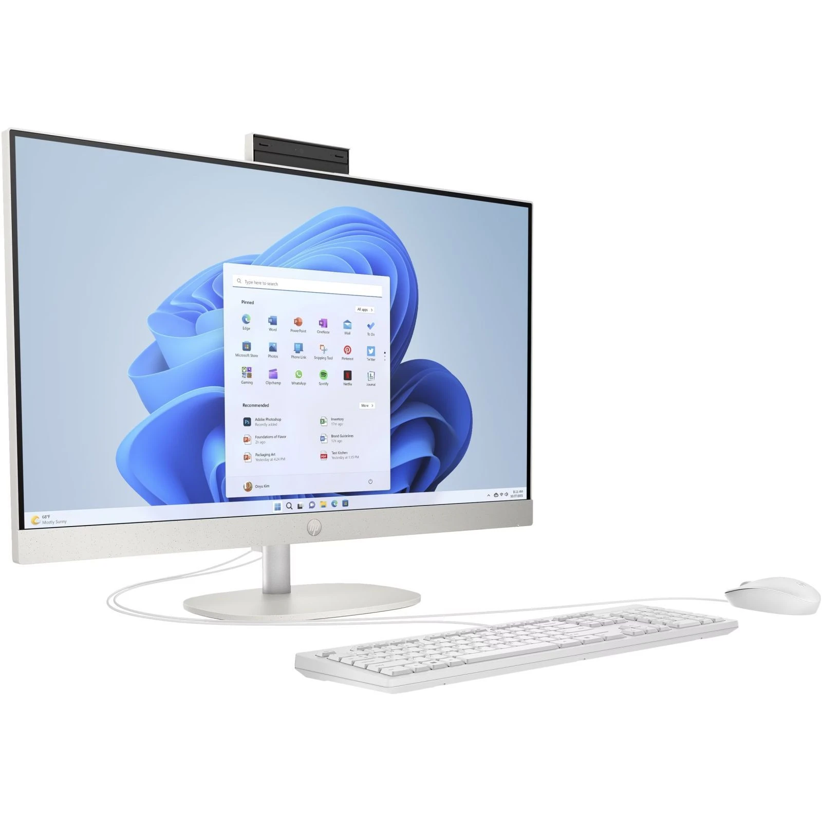 HP 27-cr0068ua AiO / i3-1315U, 16, 512, WiFi, Cam, K&M (AE0P9EA) (UA) Диагональ экрана 27