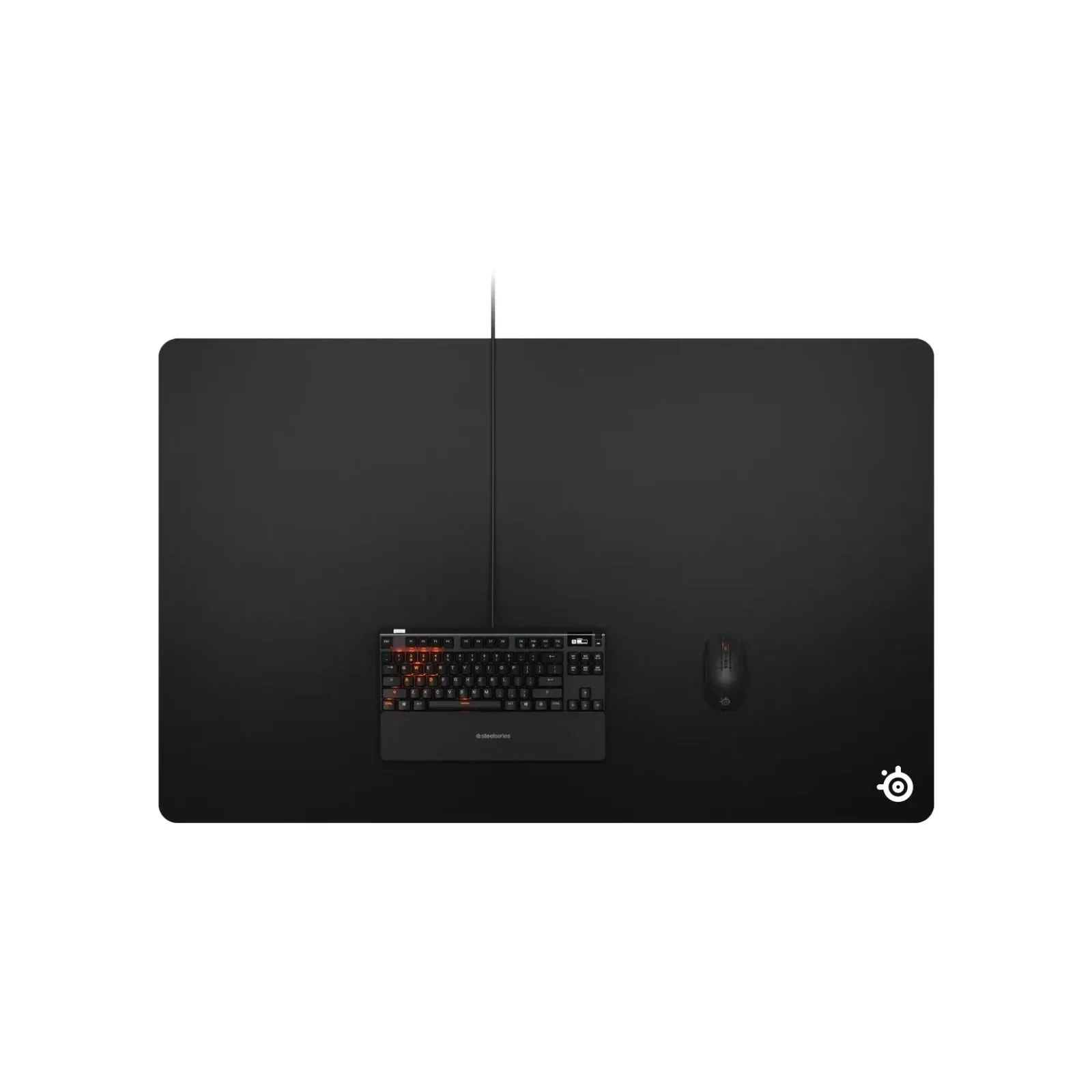 SteelSeries QcK 4XL Etail Black (63851) (UA) Матеріал  Гума, Мікрофібрична тканина 