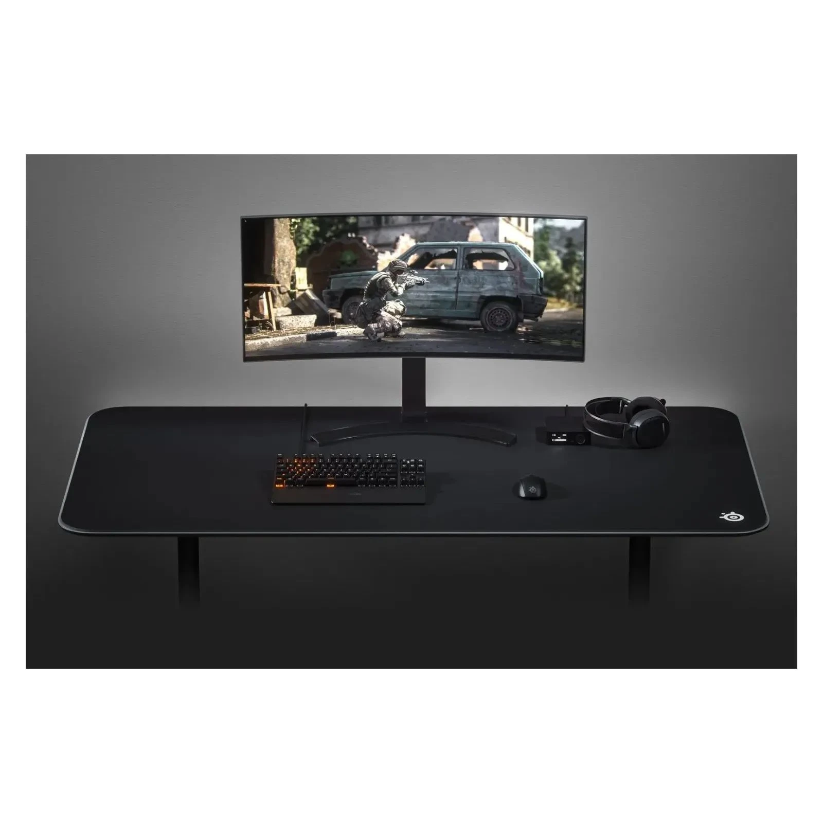 SteelSeries QcK 5XL Etail Black (63858) (UA) Матеріал гума, Мікрофіброва тканина