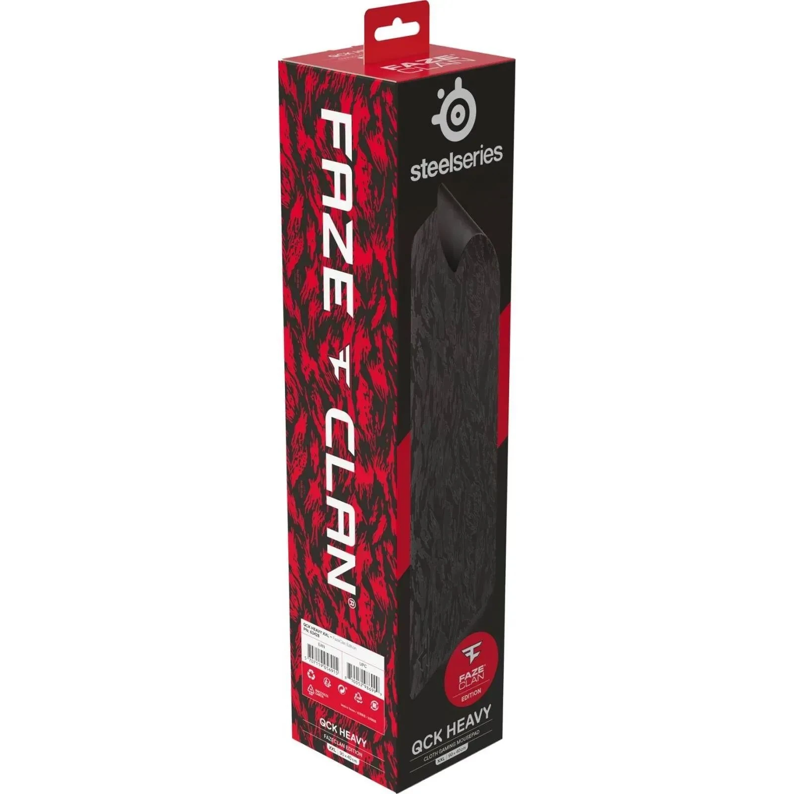 SteelSeries Qck XXL Faze Clan Black (63428) (UA) Розміри 900 х 400 х 4 мм