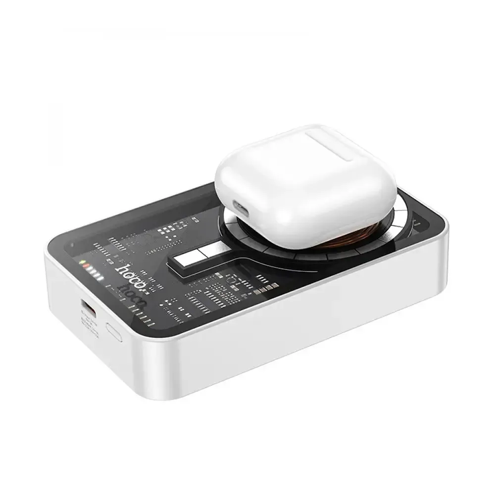POWERBANK Plus БЗУ 10000 mAh HOCO Q10A PD20W White Одночасне зарядка  2 пристрої з загальною ємністю до 20 Вт 
