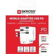 SKROSS Pro Light USB AC30PD World White (1.302473)