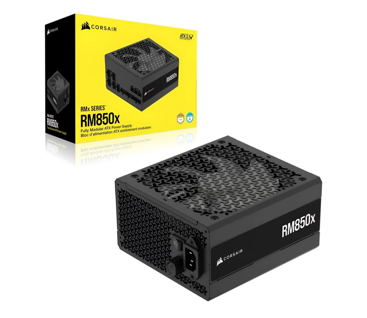 Corsair RM850x 850W 80 Plus Gold ATX 3.1 (CP-9020270-EU) EU Максимальна потужність; Вт: 850