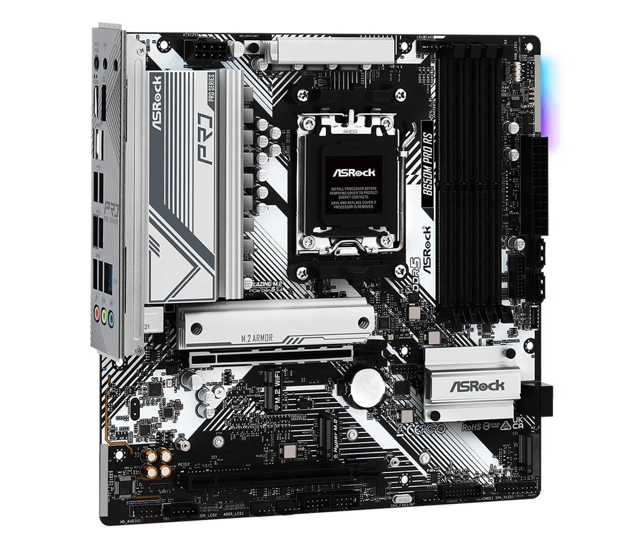 ASRock B650M PRO RS EU Тип охолодження чіпсета материнської плати  Пасивний