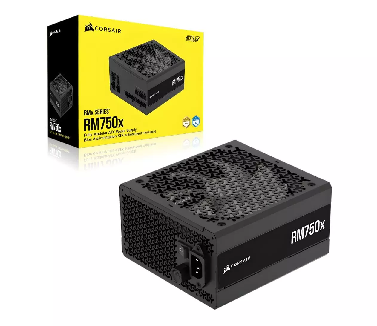 Corsair RM750x 750W 80 Plus Gold ATX 3.1 (CP-9020285-EU) EU Максимальна потужність; Вт: 750