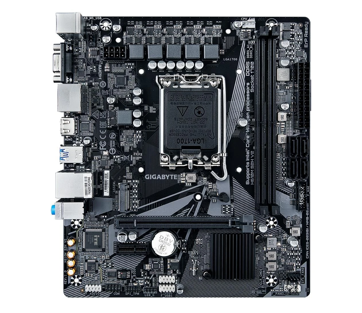 Gigabyte H610M S2H V2 EU Підтримувані сімейства процесорів  Intel Core i9; Intel Core i7; Intel Core i5; Intel Core i3; Intel Celeron; Intel Pentium