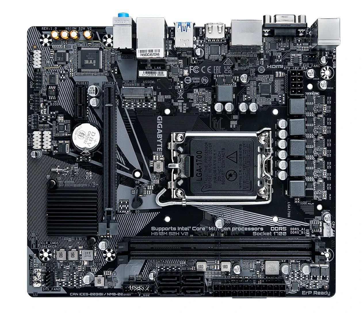 Gigabyte H610M S2H V2 EU Сумісність з твердотілими накопичувачами m.2 з радіатором  Так - немає зіткнень
