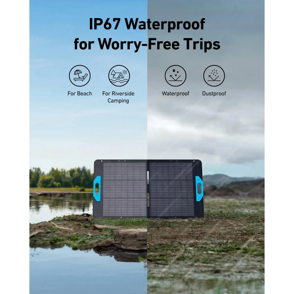 Зарядний пристрій на сонячній батареї Anker SOLIX PS100 100W (A24340A1) (UA) Номінальна потужність, Вт 100