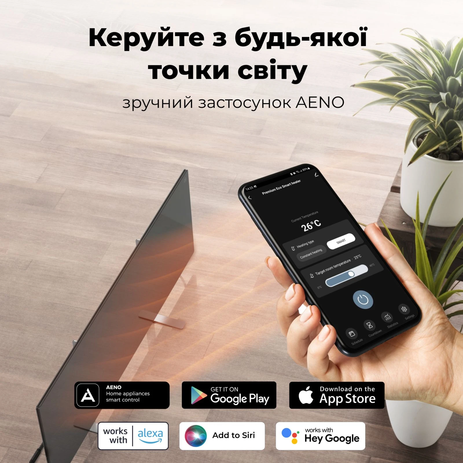 AENO AGH0004S (UA) Площа обігріву 30 кв.м