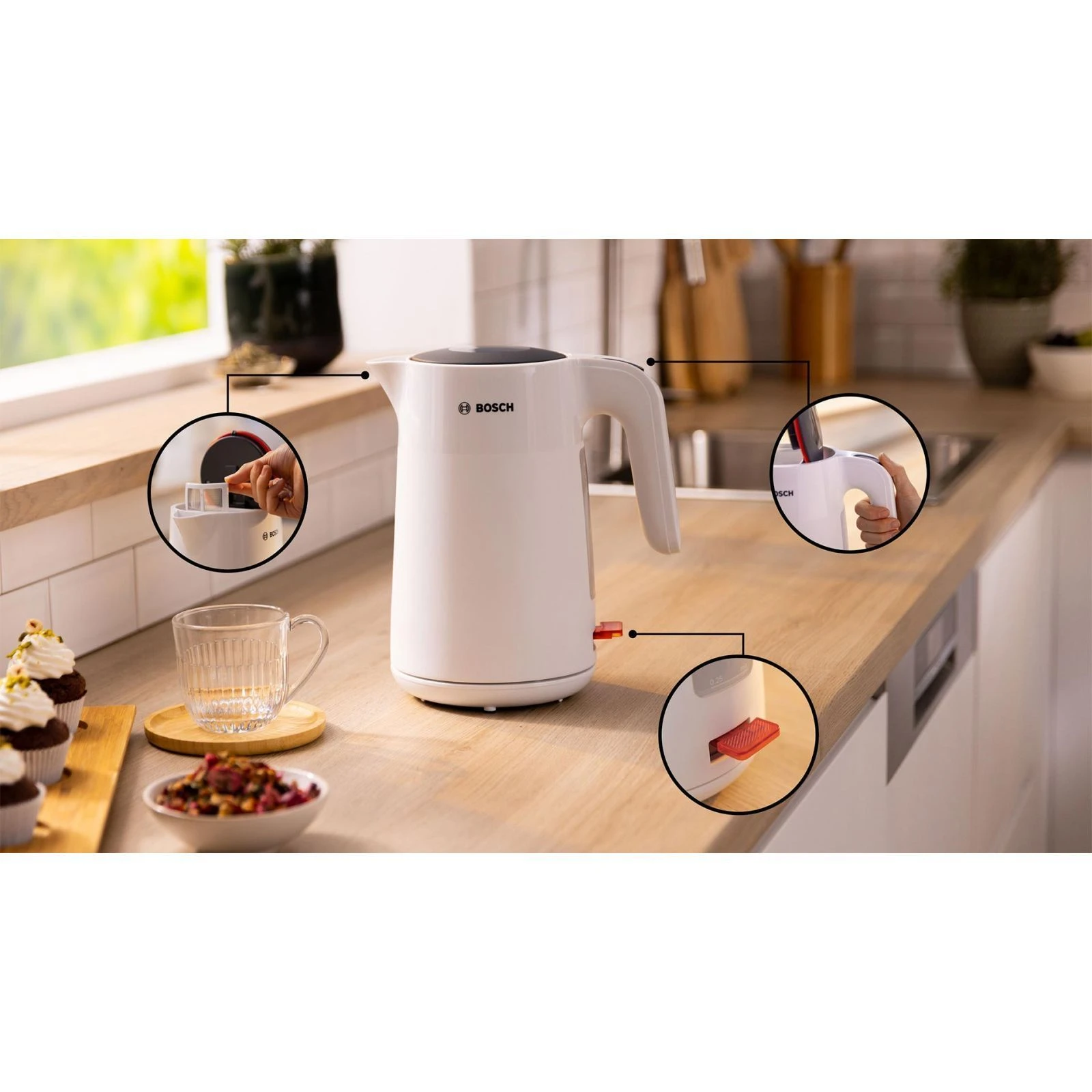 Bosch TWK2M161 (UA) Тип: обычный; Объем: 1.7 л;